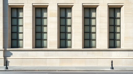 Obraz premium Federal Reserve building facade showcasing the iconic architecture and symbolic representation of economic stability and monetary policy in the United States.