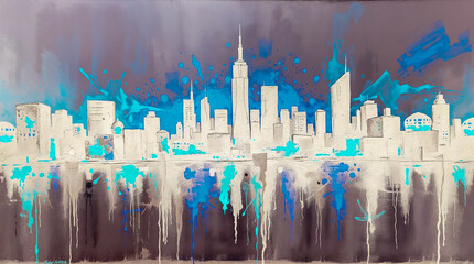 Silhouette Of Skyscrapers