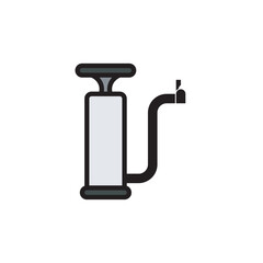 Air pump flat icon vector design illustration. 