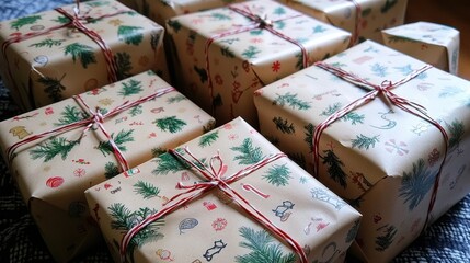 Wrapping christmas gifts