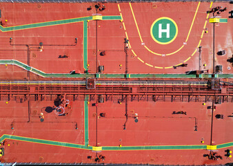 A large oil tanker in the port of Rotterdam