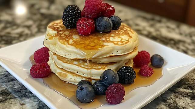 fluffy pancaces