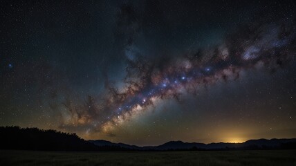 Fototapeta premium galaxy wallpaper ,Radiant Milky Way stretching across a starlit night sky
