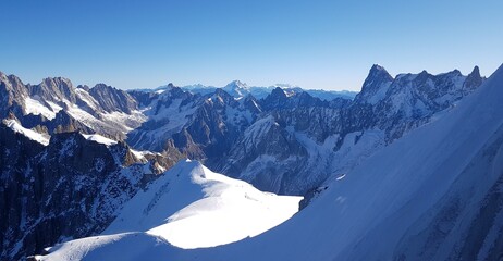 Obraz premium Aiguille du Midi, Alpes françaises