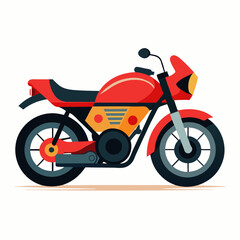 Custom Motorbike Design on White Background