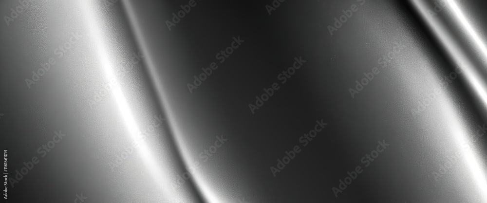 Poster elegant metallic surface with smooth curves and glossy finish