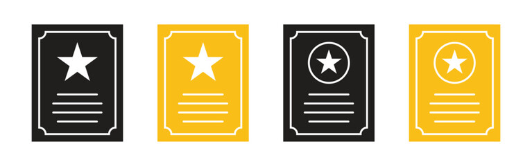 Vector Award Icon Set. Winner Symbols