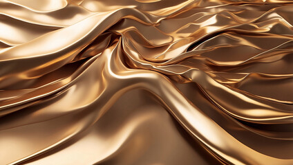 Fototapeta premium Glowing Golden Metallic Gradient with Soft Light, background