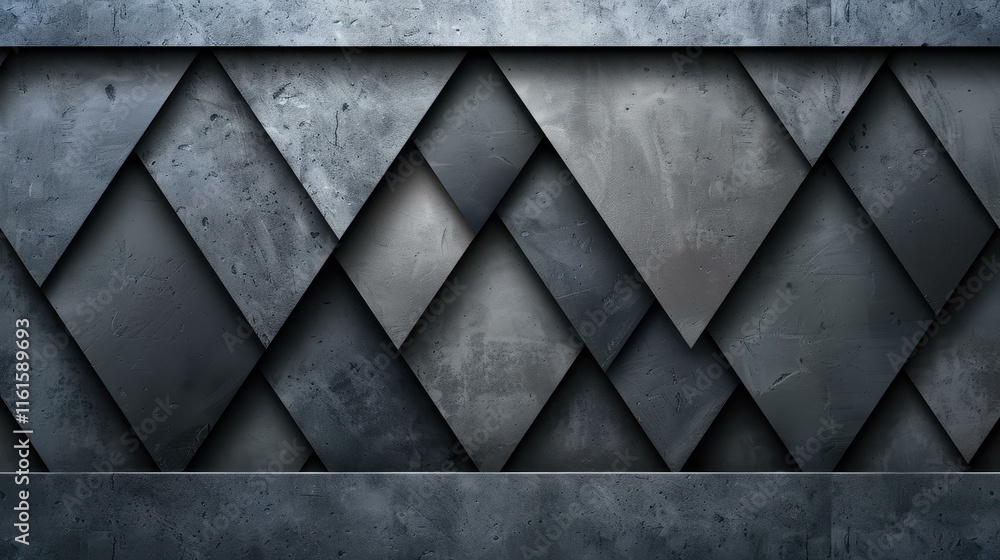 Poster explore innovative geometric patterns fused with cement textures for a unique decorative touch in yo