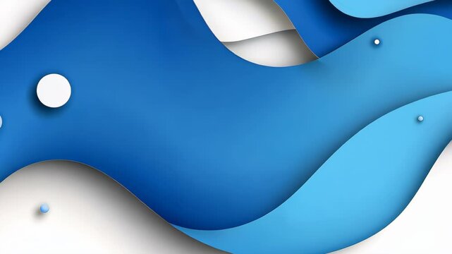 Sleek blue and white business banner with a modern flat design. Perfect for promoting your brand or service.