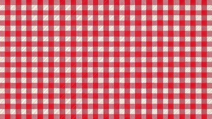 Seamless pattern of textured bias gingham check in red tones, textured, seamless, bias, gingham check, red, pattern, fabric