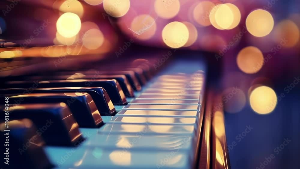 Aufkleber blurred outlines of instruments create a mesmerizing melody.