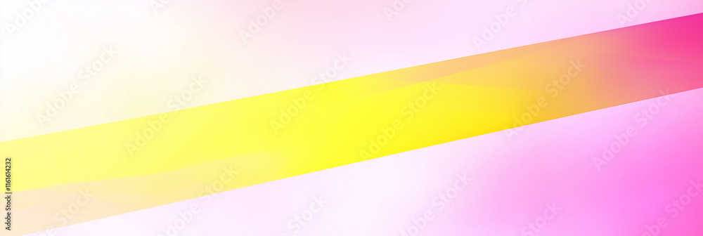Poster abstract yellow pink and white gradient background with diagonal shape