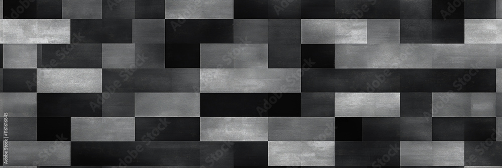 Poster abstract black and white geometric background creating modern pattern