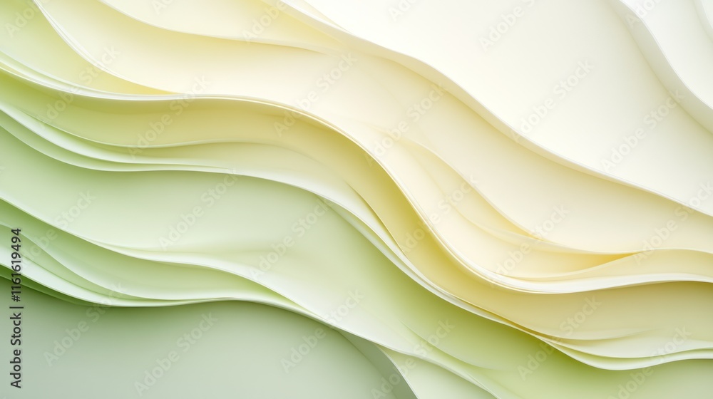 Aufkleber gradient loop with soft green-yellow transitions, perfect for branding aesthetics.