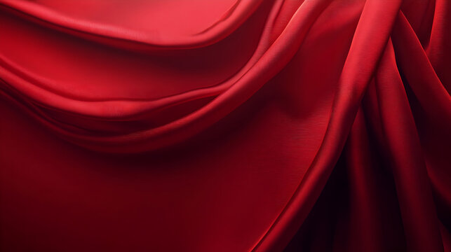 Fototapeta un fondo rojo en movimiento con textura elemento de diseño artistico y elegante glamouroso saten