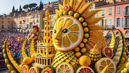 Menton city, Menton Festival, Menton Lemon Festival, Menton Festival sculptures, Fete du citron, Carnaval de Menton