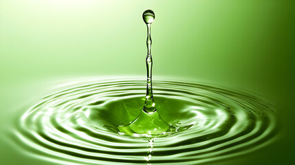 una gota de agua cayendo sobre el agua goteo de agua en la lluvia salpicadura en la naturaleza