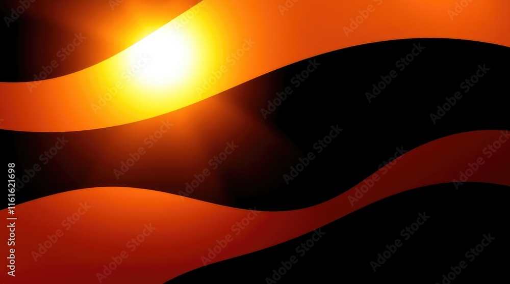 Poster flowing shapes blend seamlessly in a whirlwind of colors, evoking a feeling of dynamism and creativi