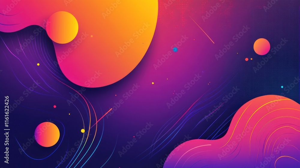 Poster modern abstract gradient designs using smooth and dynamic motion effects.