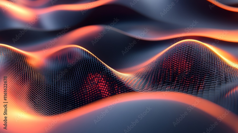 Poster motion graphic background showcasing futuristic technology patterns.