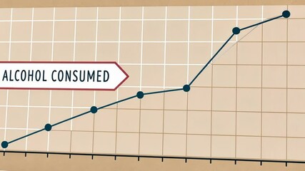 Alcohol Consumption Point An arrow pointing to a time point marked Alcohol Consumed at the 0hour mark clearly showing when the measurement begins.