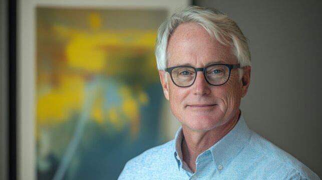 Senior corporate leader in a creative industry, emphasizing experience and a progressive outlook