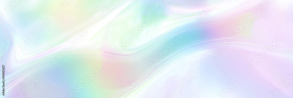 Aufkleber pastel colors creating smooth wavy shapes background