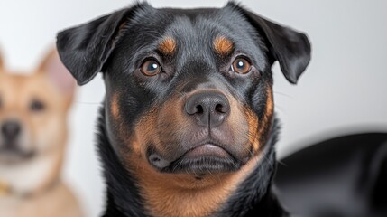 Fototapeta premium Adorable Dog Captured Looking