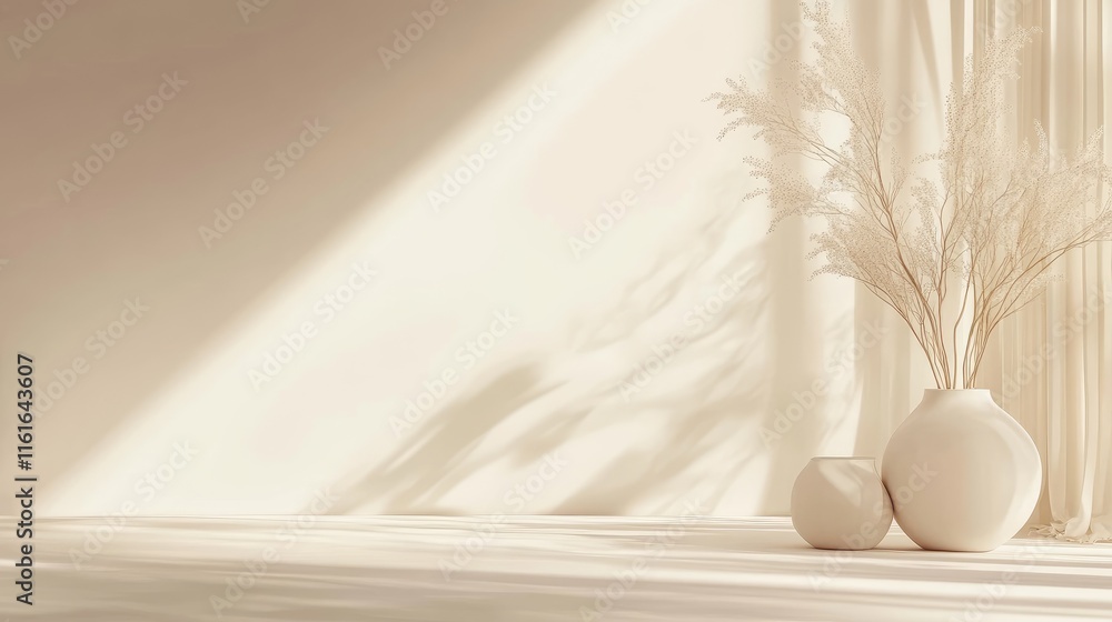 Poster a minimal background with elegant champagne-to-ivory gradients and subtle, flowing lines for a refin