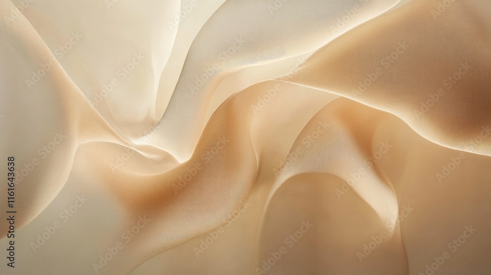 Poster a minimal background with soft beige-to-gold gradients and delicate, curving lines, creating a luxur