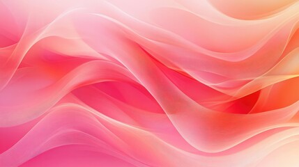 Obraz premium A vibrant background with gradients of pink and coral, featuring smooth, flowing lines for a trendy look