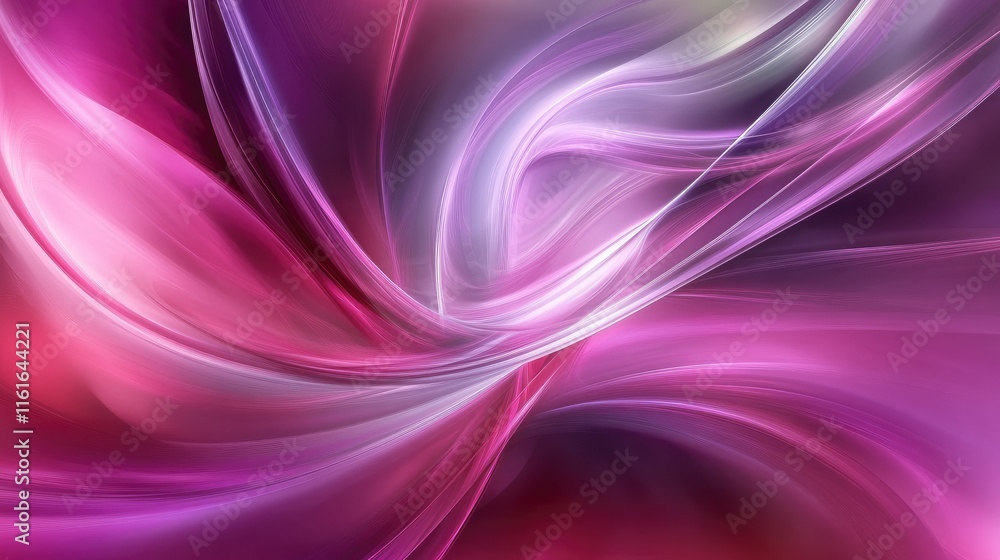 Aufkleber vibrant abstract design with curving lines and purple-to-pink gradients, creating a stylish and dyna