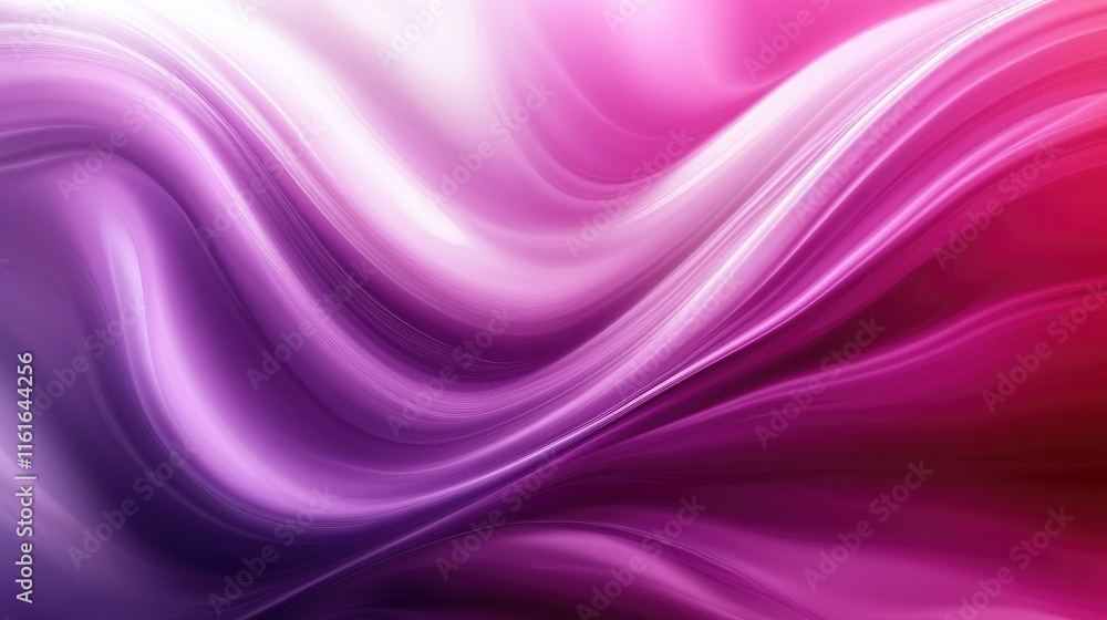 Poster vibrant abstract design with curving lines and purple-to-pink gradients, creating a stylish and dyna