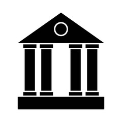 Bank icon. bank vector icon, museum, university