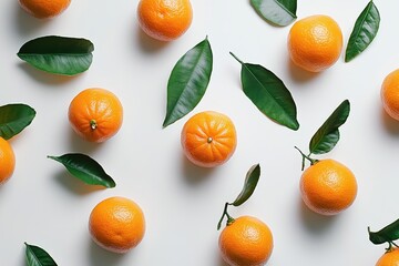 isolation of clementine citrus on white background