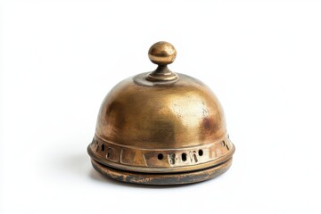 lone call bell on white backdrop