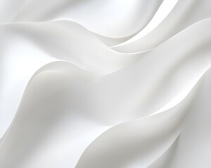 Abstract White Undulating Surfaces