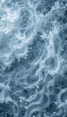 Fototapeta premium transparent clear calm water surface texture with ripples, splashes. Abstract nature banner background. Dark grey water waves. Copy space, top view. Cosmetic moisturizer micellar toner emulsion