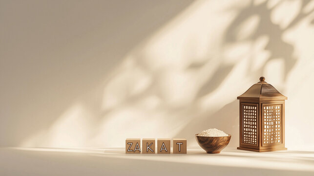 close up of a boxes sign of zakaat