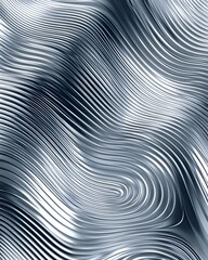 Abstract Silver Wave Pattern