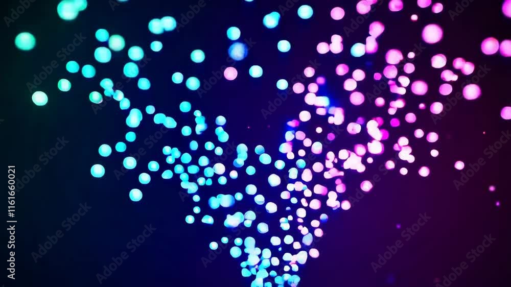 Poster captivating colorful light footage with dynamic movement and depth
