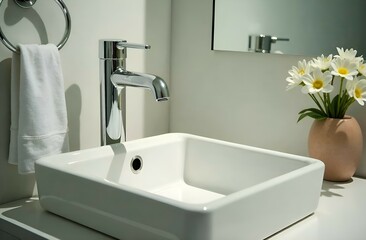 Fototapeta premium bathroom interior in bright colors