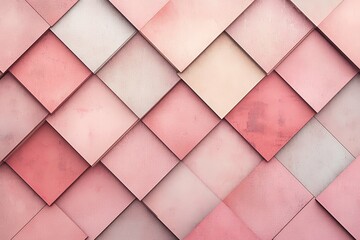 Abstract rhombus textures in soft pink tones for versatile designs