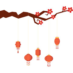 Hanging Chinese Lantern Decoration