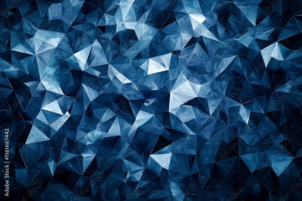 Sticker geometric dark blue abstract background with smooth patterns for modern and professional designs.