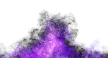 vibrant glowing mystical purple smoke designs