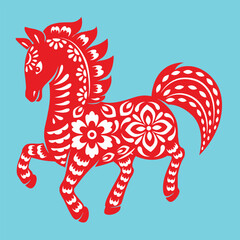 Chinese Horoscope Sign Horse Lunar Zodiac Animal