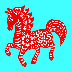 Chinese Horoscope Sign Horse Lunar Zodiac Animal