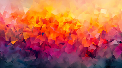 Vibrant abstract geometric pattern with rich colors and soft gradients in twilight hues